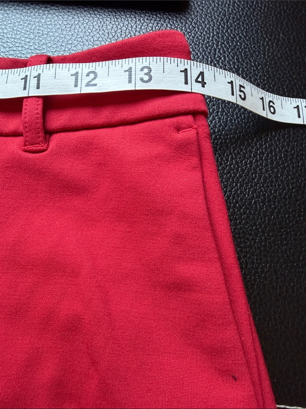 Boden Belgravia Ponte Trousers Red Pant Wide Leg Flare crease free sz 8 - Picture 11 of 11
